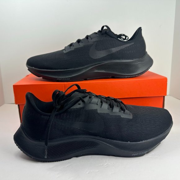Nike Air Zoom Pegasus 37 Mens Running Shoes Size 9 Black/Smoke Grey BQ9646 005 New!!! Size 15 - Nike Air Zoom Pegasus 37 BQ9646 005 Black  main image 4